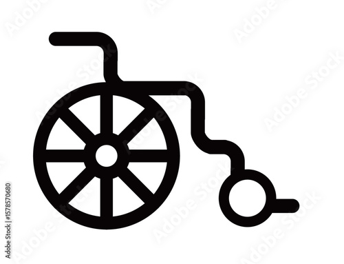 Medical Icons 06 : Medical, doctor, emergency, illness, injury, wheelchair, paraplegic, car, hospital