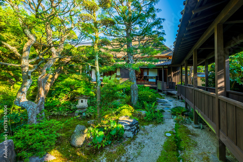 福岡県　甘木市　秋月の町並み　武家屋敷　久野邸