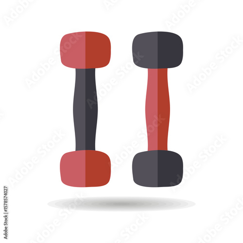 Dumbbells fitness dumbbell vector icon