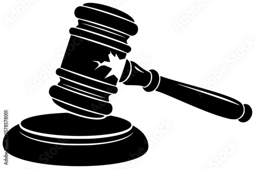 justice illustration legal silhouette judge logo court icon gavel outline law verdict lawyer authority courtroom criminal legislation trial judgment shape rights vector graphic background