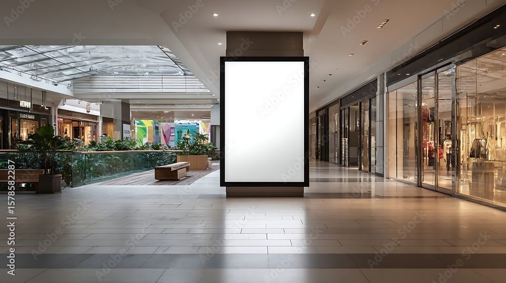 custom made wallpaper toronto digitalBlank Advertisement Board at Shopping Mall