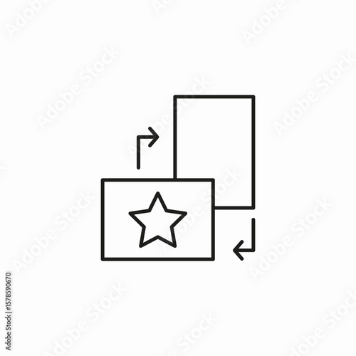image transfer rotate icon sign vector