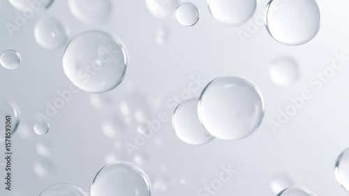 Floating orbs on a light background, capturing a sense of weightlessness