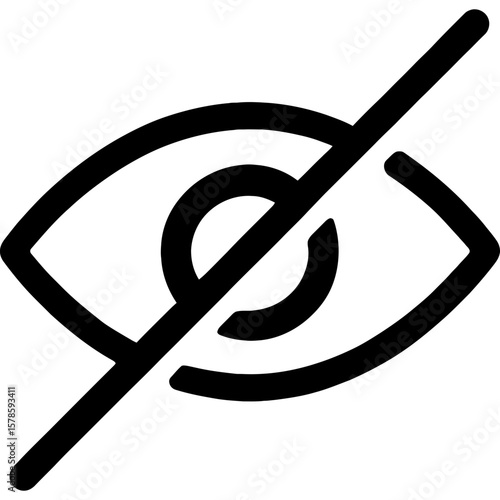 Hidden object behind barrier outline icon vector