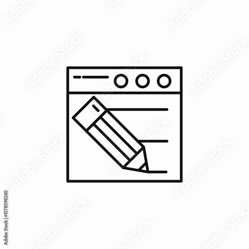 writing note pad icon sign vector