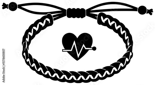 bracelet illustration jewelry silhouette handmade logo accessory icon fashion outline colorful friendship cute necklace hobby plastic bright craft charm shape with vector graphic background