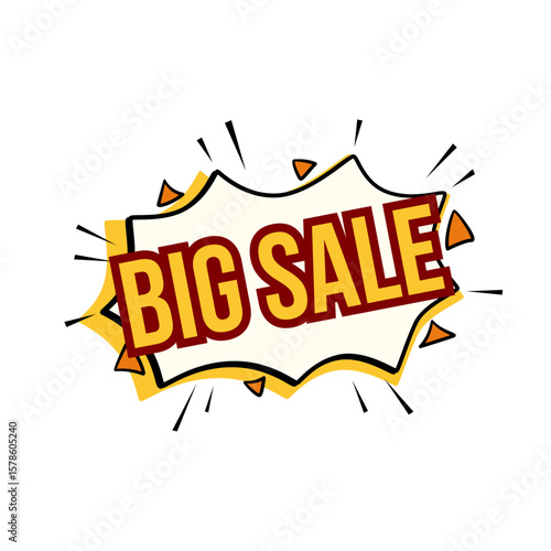 Big Sale Comic Speech Bubble