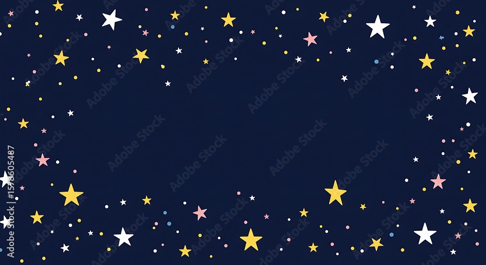Fototapeta premium Celestial Hand-Drawn Dreamscape