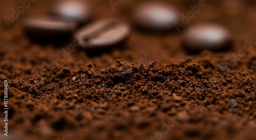 Grounds for Delight: Coffee Bean Close-Up