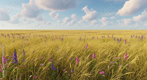 wheat field and sky