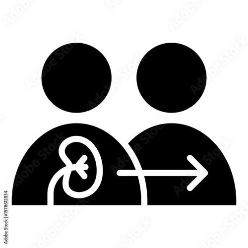 Organ Transplantation Glyph Icon
