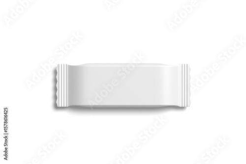 Snack wafer packaging mockup with white background