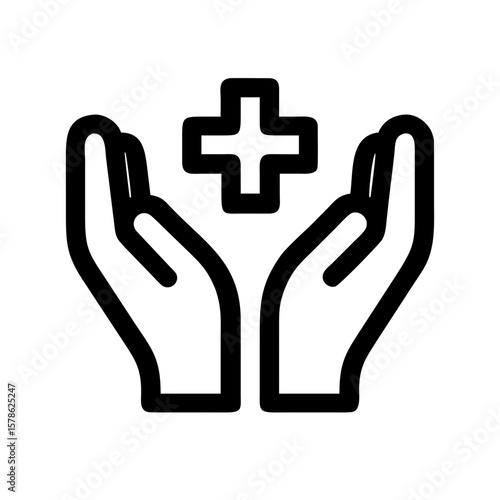 healing hands icon