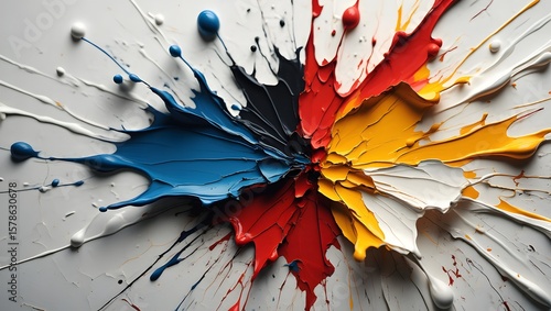 Abstract colorful paint splash explosion background texture design art wallpaper hd effect