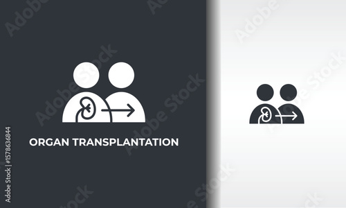 Organ Transplantation Vector, Icon Or Logo Sign Isolated Symbol Illustration