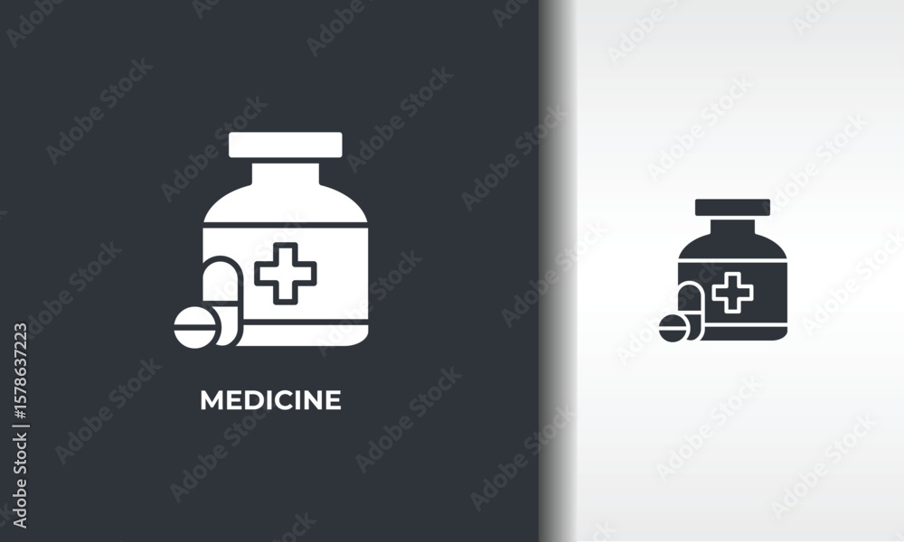 Naklejka premium Medicine Vector, Icon Or Logo Sign Isolated Symbol Illustration