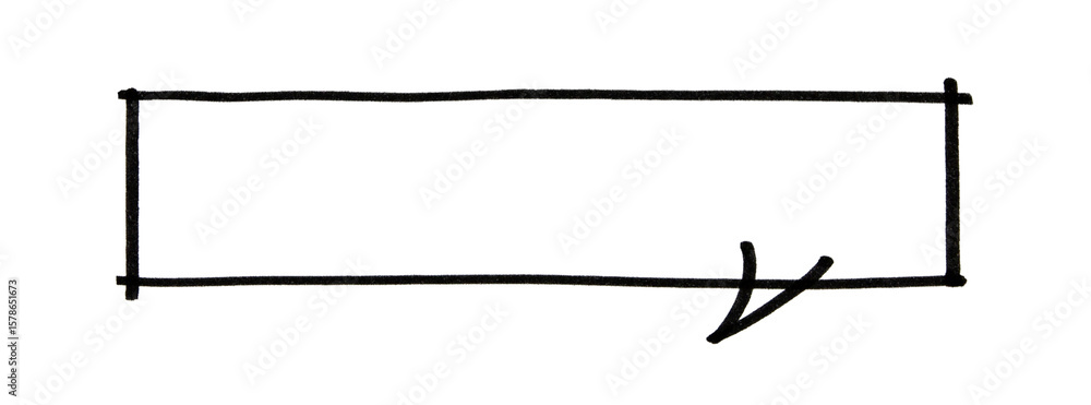 Obraz premium bubble speech black hand draw by maker pen. hand drawn frames. png file