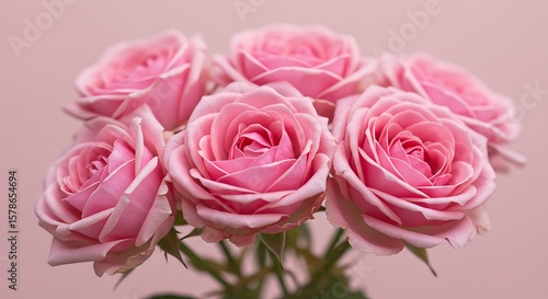 Wallpaper Mural Blushing Roses: A Delicate Bloom Torontodigital.ca