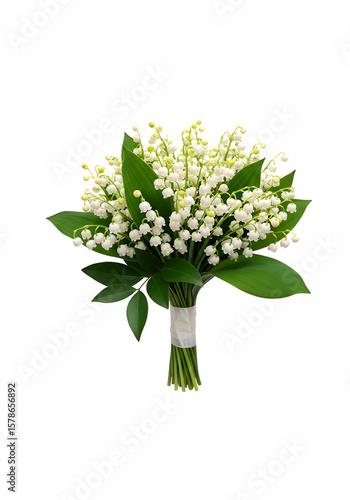 Elegant White Lily Of The Valley Bouquet