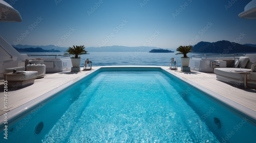 Obraz premium swimming pool in hotel