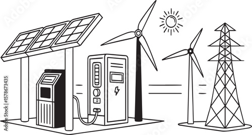 Wind and Solar Hybrid Energy Vector Design