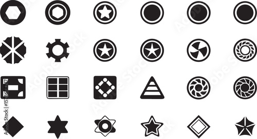 Modern Certification Label Vector Elements
