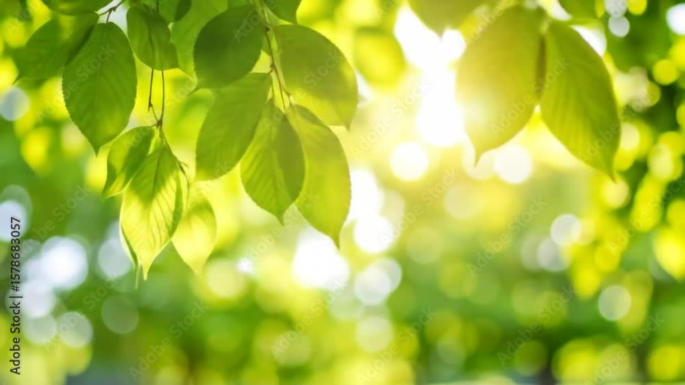 Fresh green leaves sunlight Fresh green leaves sunlight