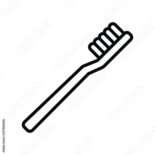 toothbrush icon vector design template in white background