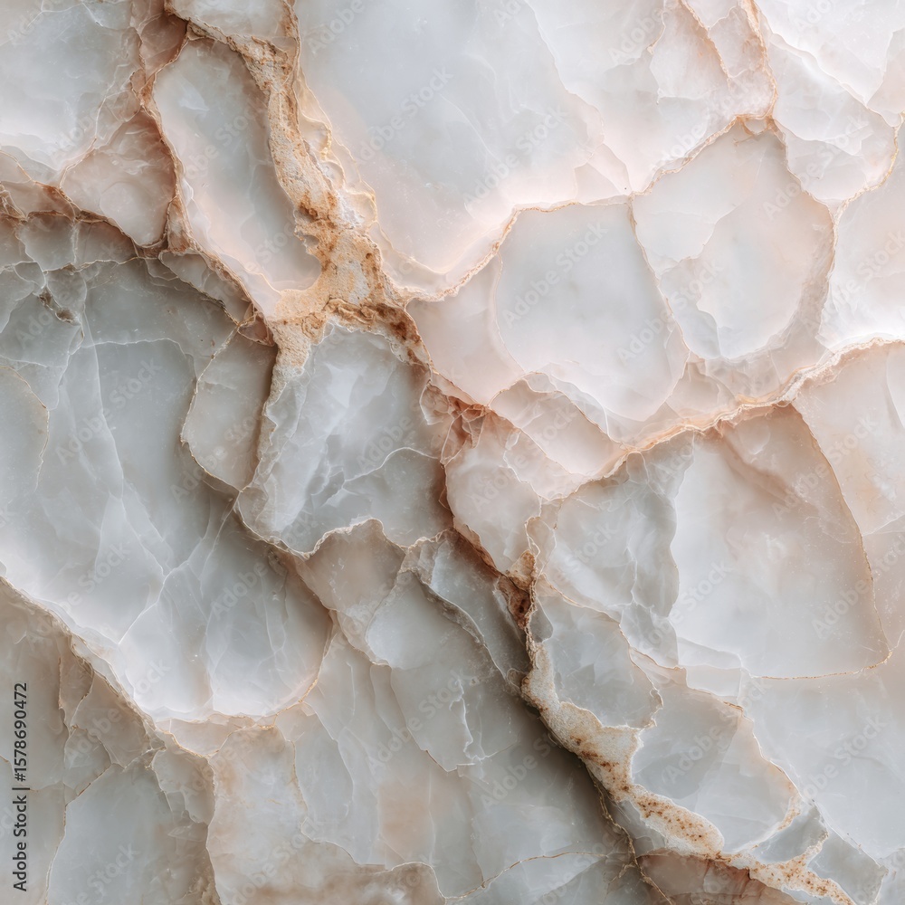 Obraz premium Elegant Natural Marble Stone Pattern in Soft Neutral Tones