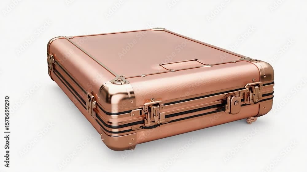 Rose gold hard-shell travel case Rose gold hard-shell travel case