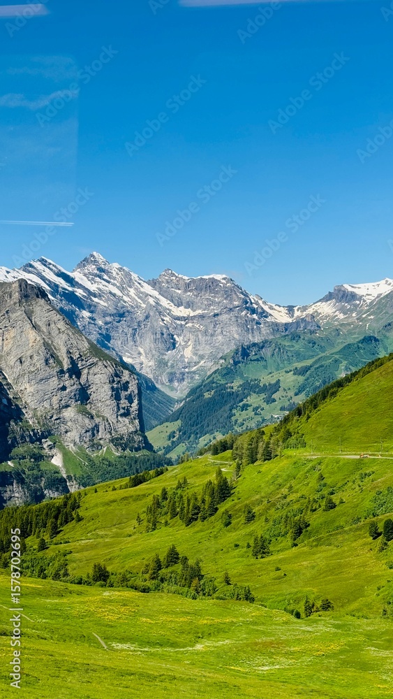 Obraz premium mountain landscape with blue sky