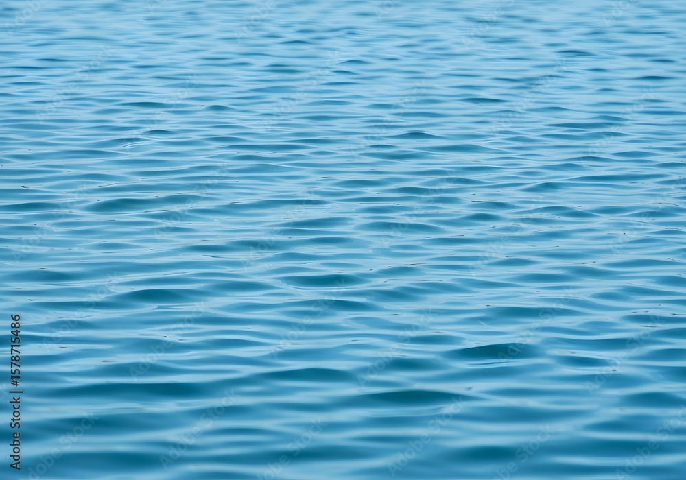 Calm blue water surface with gentle ripples and waves
