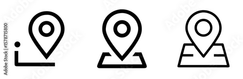 Location Icon Symbol for Map and Navigation Design