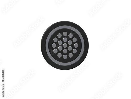 manhole cover icon 3d illustration render