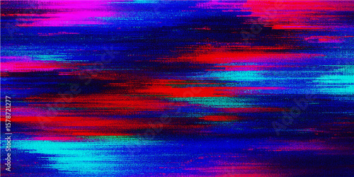 Colorful Glitch Abstract: Vibrant abstract artwork featuring a dynamic interplay of color and texture, a visual representation of digital disruption, perfect for modern designs.