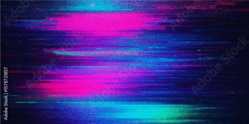 Glitch Abstract: A vibrant and dynamic digital art piece showcasing a mesmerizing visual texture of glitch effects in a spectrum of vivid colors, a modern and stylistic background.