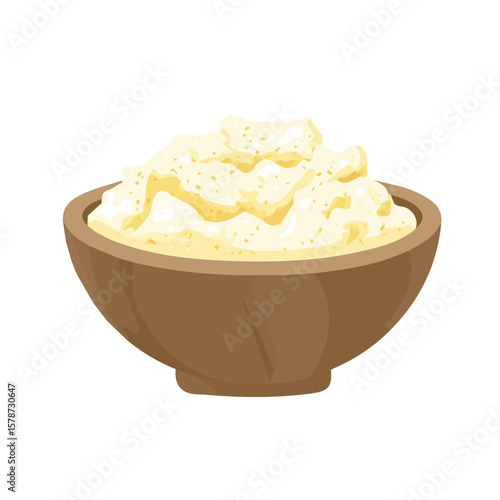 Minimalistic 2D flat icon featuring a buttermilk, clean vector design, simple illustration style, isolated on a white background, modern element in vector and EPS format.
