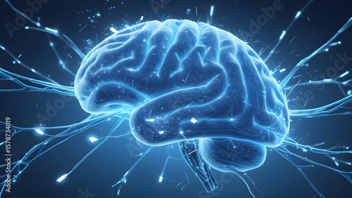 background of abstract image of human brain