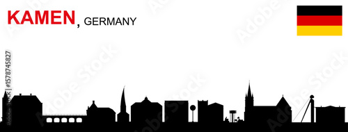 Kamen Silhouette , NRW Germany " NO AI "