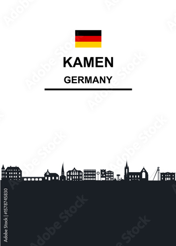 Kamen Silhouette , NRW Germany " NO AI "