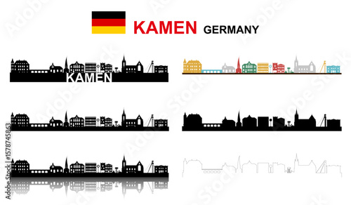 Kamen Silhouette , NRW Germany " NO AI "