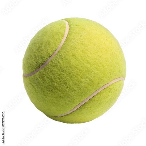 tennis ball isolated without shadow - photography
