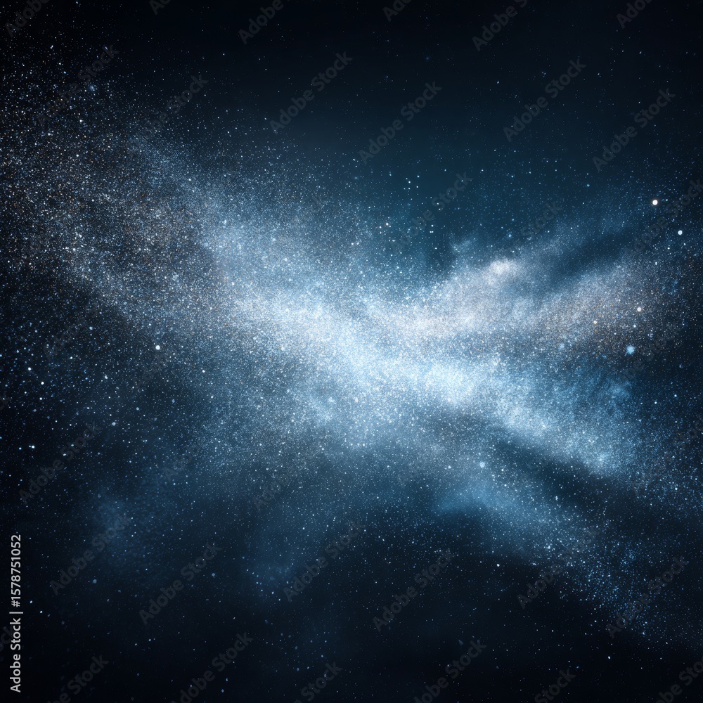 Obraz premium Stunning Milky Way Galaxy View with Bright Stars and Cosmic Dust