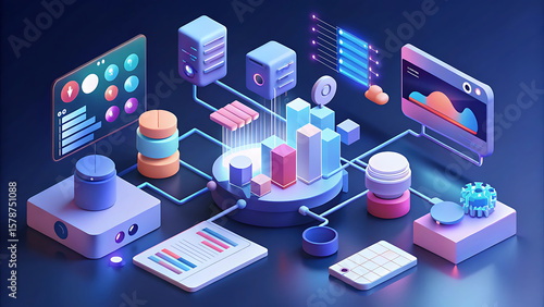 AI Workflow Automation Concept With Software Intelligence And Robotics
