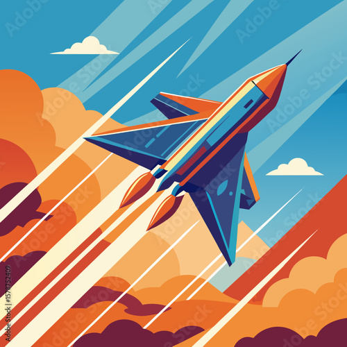 vector illustration of an airplane