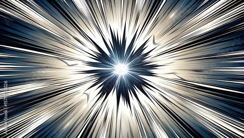 Comic Speed Lines Burst Patterns With Dynamic Motion And Anime Style Effects