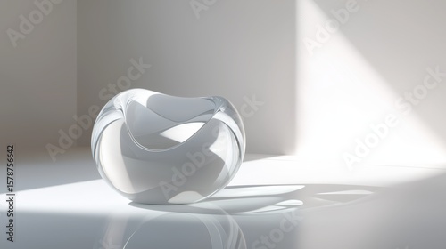 ガラスのボウルと光の演出 | Glass Bowl with Light Effects