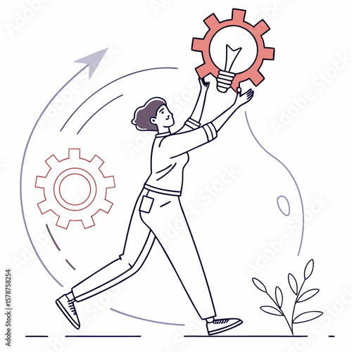 Educational Innovator Icon Vector
