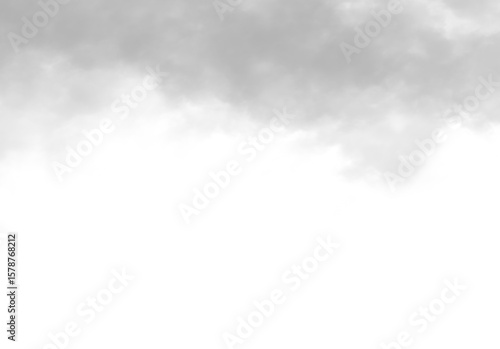 Realistic Gray Smoke Vapor Cloud Shape – Isolated Misty Texture on Transparent Background for Cinematic Effects and Photo Overlays