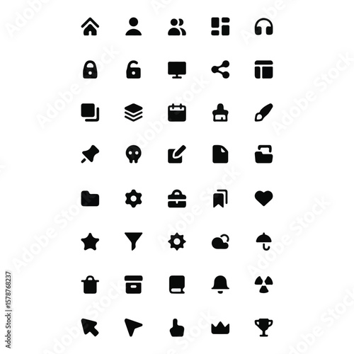 icon sheet for job vector image